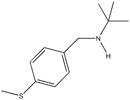 N-(tert-butyl)-N-[4-(methylsulfanyl)benzyl]amine Struktur