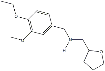 N-(4-ethoxy-3-methoxybenzyl)-N-(tetrahydro-2-furanylmethyl)amine Struktur