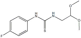 N-(2,2-dimethoxyethyl)-N'-(4-fluorophenyl)thiourea Struktur