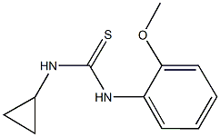 N-cyclopropyl-N'-(2-methoxyphenyl)thiourea Struktur