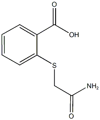 2-[(2-amino-2-oxoethyl)sulfanyl]benzoic acid Struktur