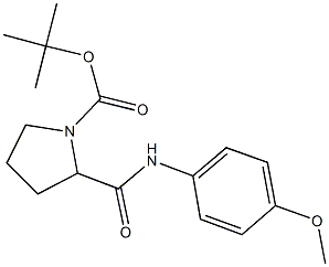 tert-butyl 2-[(4-methoxyanilino)carbonyl]-1-pyrrolidinecarboxylate Struktur