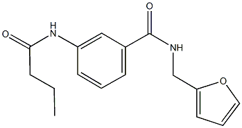 3-(butyrylamino)-N-(2-furylmethyl)benzamide Struktur