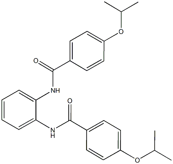 4-isopropoxy-N-{2-[(4-isopropoxybenzoyl)amino]phenyl}benzamide Struktur