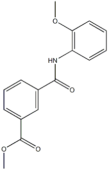 methyl 3-[(2-methoxyanilino)carbonyl]benzoate Struktur