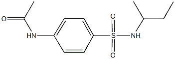 N-{4-[(sec-butylamino)sulfonyl]phenyl}acetamide Struktur