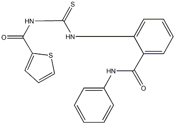 N-phenyl-2-({[(2-thienylcarbonyl)amino]carbothioyl}amino)benzamide Struktur