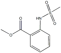 methyl 2-[(methylsulfonyl)amino]benzoate Struktur