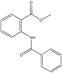 methyl 2-(benzoylamino)benzoate Struktur