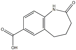 2-oxo-2,3,4,5-tetrahydro-1H-1-benzazepine-7-carboxylic acid Struktur