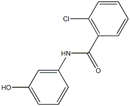 2-chloro-N-(3-hydroxyphenyl)benzamide Struktur