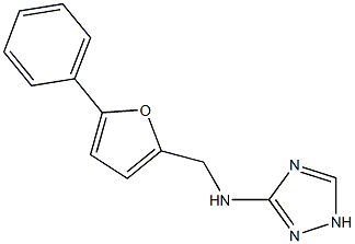 N-[(5-phenyl-2-furyl)methyl]-N-(1H-1,2,4-triazol-3-yl)amine Struktur