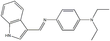 N~1~,N~1~-diethyl-N~4~-(1H-indol-3-ylmethylene)-1,4-benzenediamine Struktur