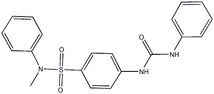 4-[(anilinocarbonyl)amino]-N-methyl-N-phenylbenzenesulfonamide Struktur