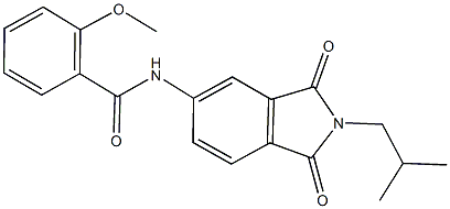 N-(2-isobutyl-1,3-dioxo-2,3-dihydro-1H-isoindol-5-yl)-2-methoxybenzamide Struktur