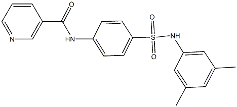 N-{4-[(3,5-dimethylanilino)sulfonyl]phenyl}nicotinamide Struktur