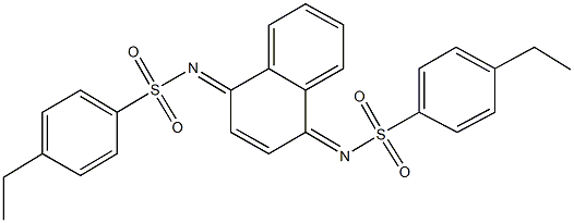 4-ethyl-N-(4-{[(4-ethylphenyl)sulfonyl]imino}-1(4H)-naphthalenylidene)benzenesulfonamide Struktur