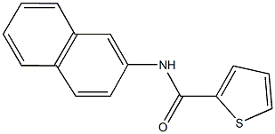 N-(2-naphthyl)thiophene-2-carboxamide Struktur