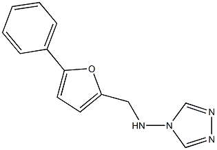 N-[(5-phenyl-2-furyl)methyl]-N-(4H-1,2,4-triazol-4-yl)amine Struktur