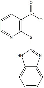 2-({3-nitro-2-pyridinyl}sulfanyl)-1H-benzimidazole Struktur