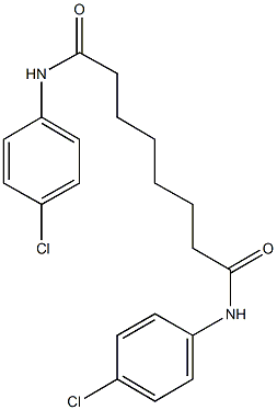 N~1~,N~8~-bis(4-chlorophenyl)octanediamide Struktur