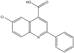 6-chloro-2-phenyl-4-quinolinecarboxylic acid Struktur