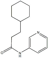 3-cyclohexyl-N-(3-pyridinyl)propanamide Struktur