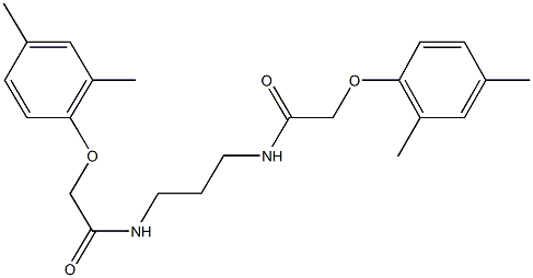 2-(2,4-dimethylphenoxy)-N-(3-{[(2,4-dimethylphenoxy)acetyl]amino}propyl)acetamide Struktur