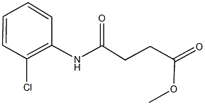 methyl 4-(2-chloroanilino)-4-oxobutanoate Struktur