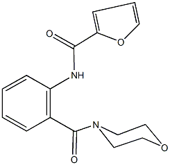 N-[2-(4-morpholinylcarbonyl)phenyl]-2-furamide Struktur