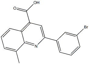 2-(3-bromophenyl)-8-methyl-4-quinolinecarboxylic acid Struktur