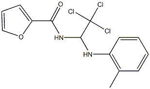 N-[2,2,2-trichloro-1-(2-toluidino)ethyl]-2-furamide Struktur