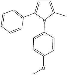 1-(4-methoxyphenyl)-2-methyl-5-phenyl-1H-pyrrole Struktur