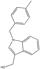 [1-(4-methylbenzyl)-1H-indol-3-yl]methanol Struktur