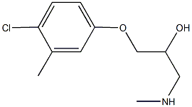 1-(4-chloro-3-methylphenoxy)-3-(methylamino)-2-propanol Struktur