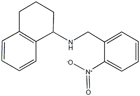 N-(2-nitrobenzyl)-1,2,3,4-tetrahydro-1-naphthalenamine Struktur