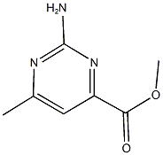 methyl 2-amino-6-methylpyrimidine-4-carboxylate Struktur