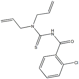 N,N-diallyl-N'-(2-chlorobenzoyl)thiourea Struktur