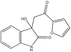 3-(2-furan-2-yl-2-oxoethyl)-3-hydroxy-1,3-dihydro-2H-indol-2-one Struktur