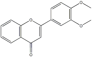 2-(3,4-dimethoxyphenyl)-4H-chromen-4-one Struktur