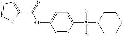 N-[4-(piperidin-1-ylsulfonyl)phenyl]-2-furamide Struktur