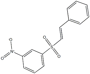 1-nitro-3-[(2-phenylvinyl)sulfonyl]benzene Struktur