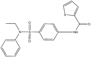 N-{4-[(ethylanilino)sulfonyl]phenyl}-2-thiophenecarboxamide Struktur