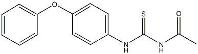 N-acetyl-N'-(4-phenoxyphenyl)thiourea Struktur