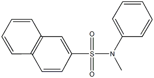 N-methyl-N-phenyl-2-naphthalenesulfonamide Struktur