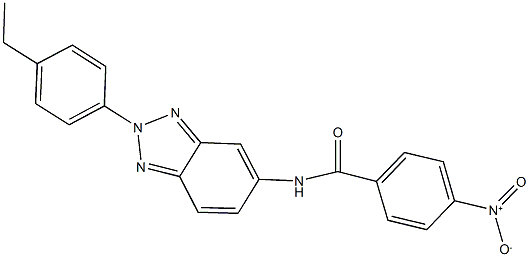 N-[2-(4-ethylphenyl)-2H-1,2,3-benzotriazol-5-yl]-4-nitrobenzamide Struktur