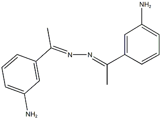 1-(3-aminophenyl)ethanone [1-(3-aminophenyl)ethylidene]hydrazone Struktur