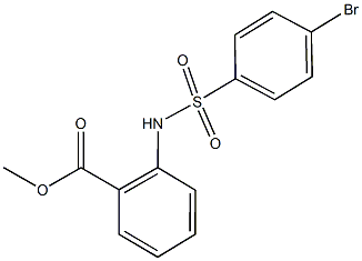 methyl 2-{[(4-bromophenyl)sulfonyl]amino}benzoate Struktur