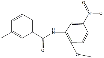 N-{5-nitro-2-methoxyphenyl}-3-methylbenzamide Struktur