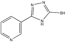 5-pyridin-3-yl-4H-1,2,4-triazol-3-yl hydrosulfide Struktur